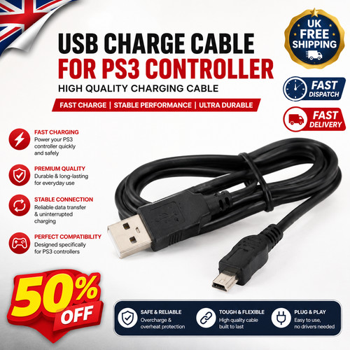 Usb charge cable - charge, ps3